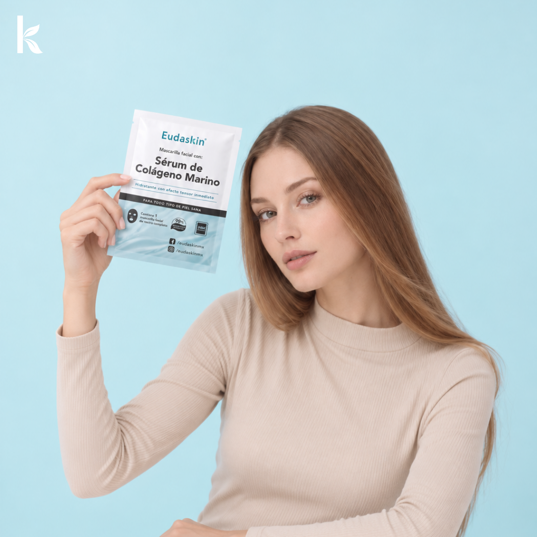 Mascarilla Facial Colágeno Marino Anti-Edad - Efecto Tensor